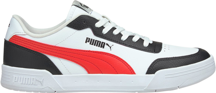 Кроссовки Puma Caracal White Poppy Red, белый кроссовки puma caracal white black