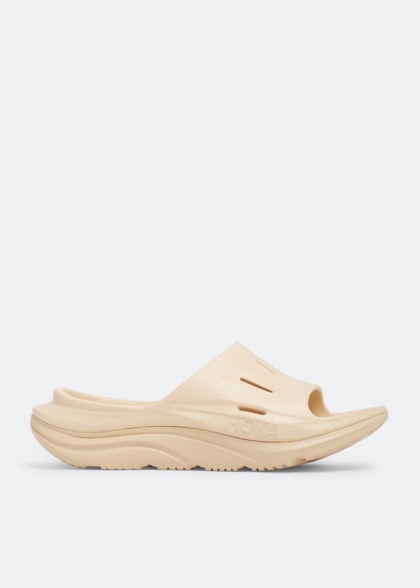 

Шлепанцы HOKA Ora Recovery 3 slides, бежевый