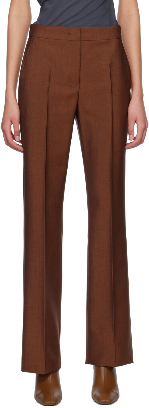 

Коричневые брюки Sacco Max Mara, Коричневый, Коричневые брюки Sacco Max Mara