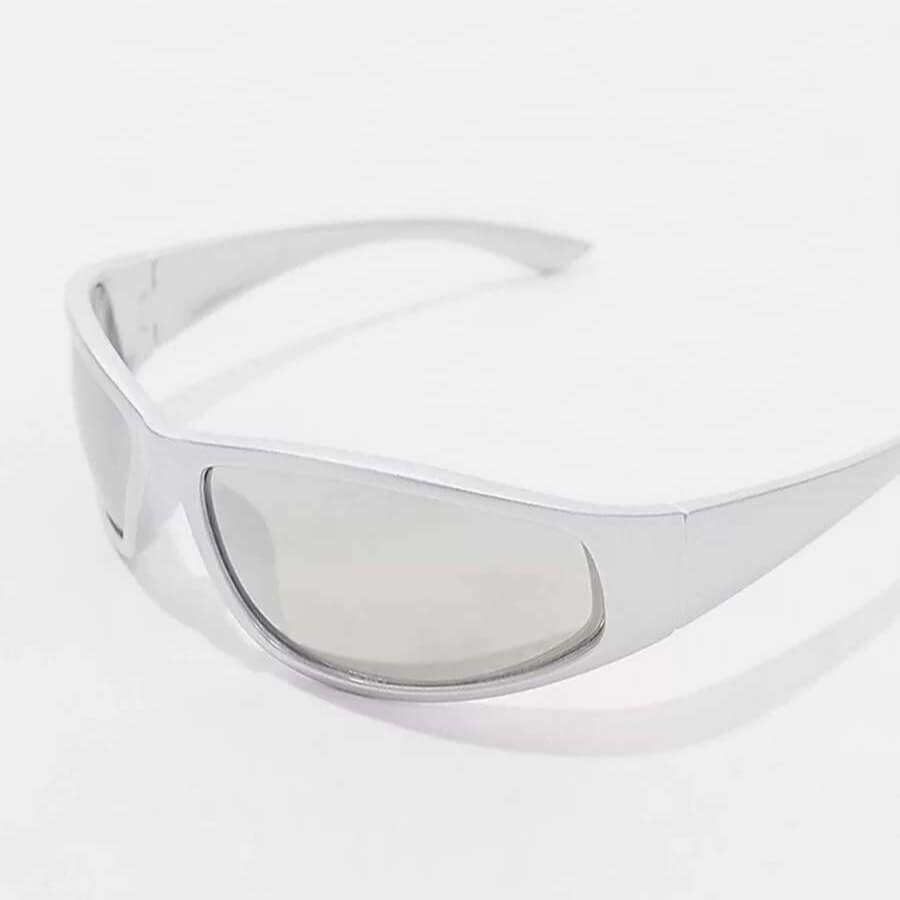 

Солнцезащитные очки Asos Design Visor Wrap, серебро
