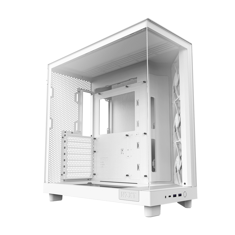 цена Корпус NZXT H6 Flow, Mid Tower, белый