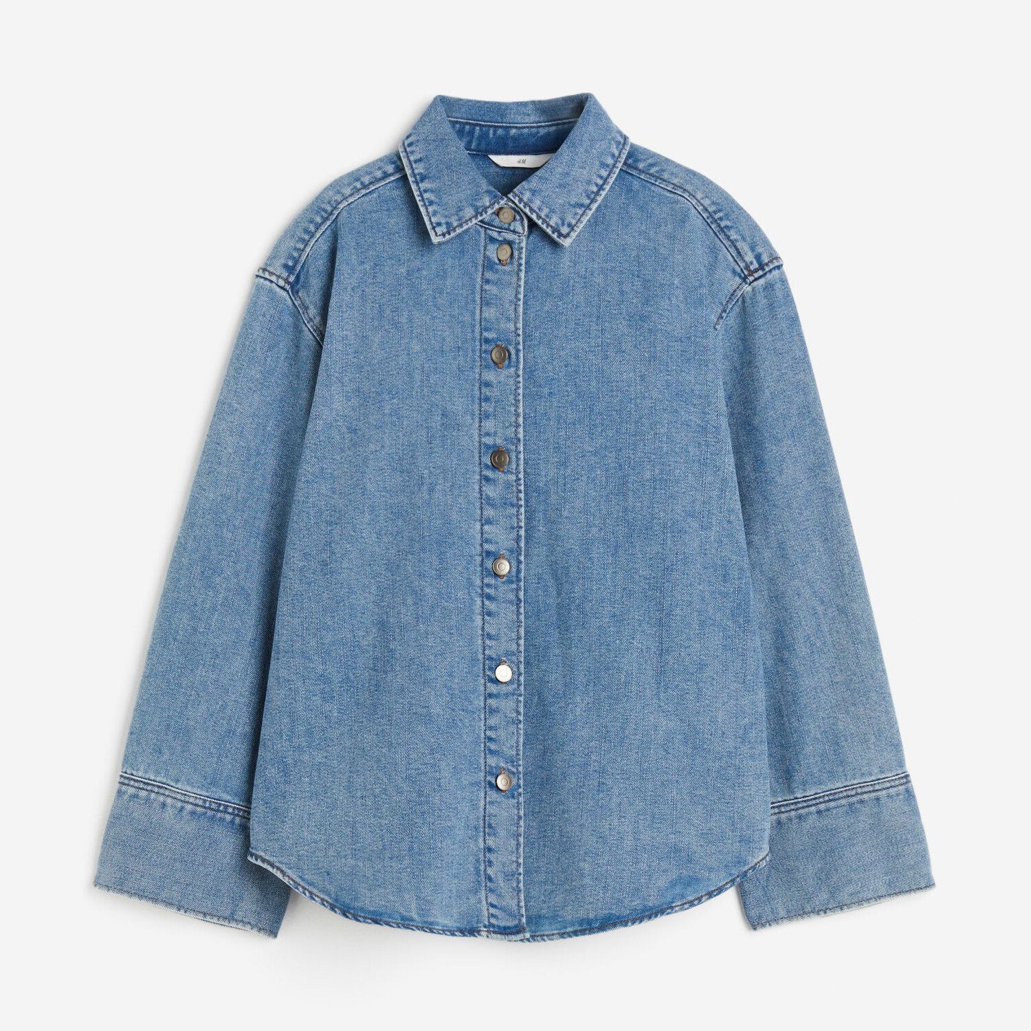 

Джинсовая рубашка H&M, джинсово-синий