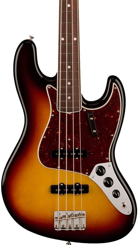 цена Fender American Vintage II 1966 Jazz Bass RW 3-Color Sunburst с футляром Fender American II Jazz Bass RW w/case