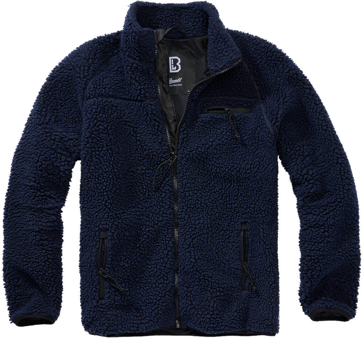 Куртка Brandit Teddyfleece, темно-синий мужская футболка кот панк xl темно синий