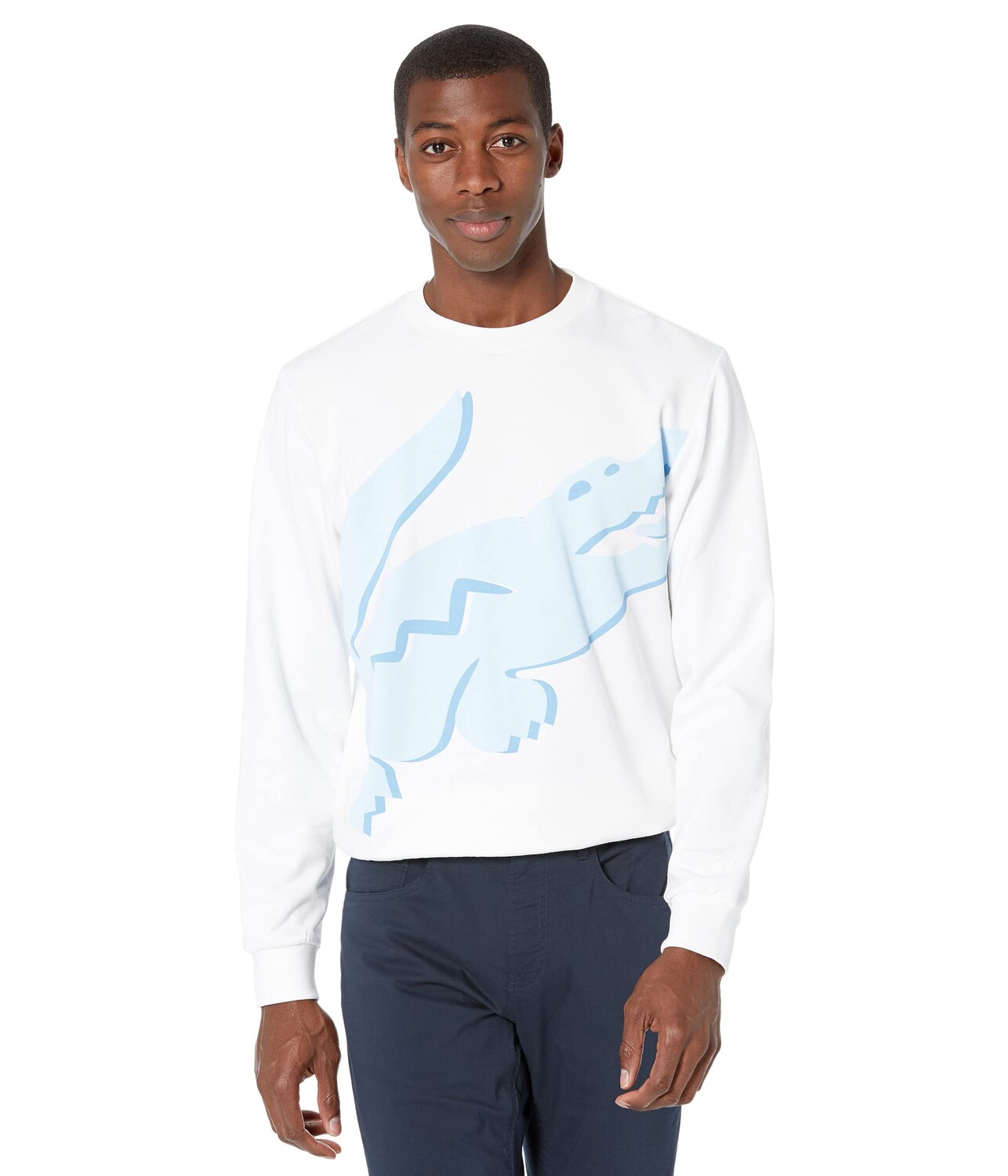 

Толстовка Lacoste, Long Sleeve Large Summer Croc Crew Neck Sweatshirt, Серый