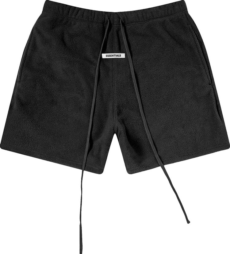 Шорты Fear of God Essentials Polar Fleece Sweat Shorts 'Black', черный - фото