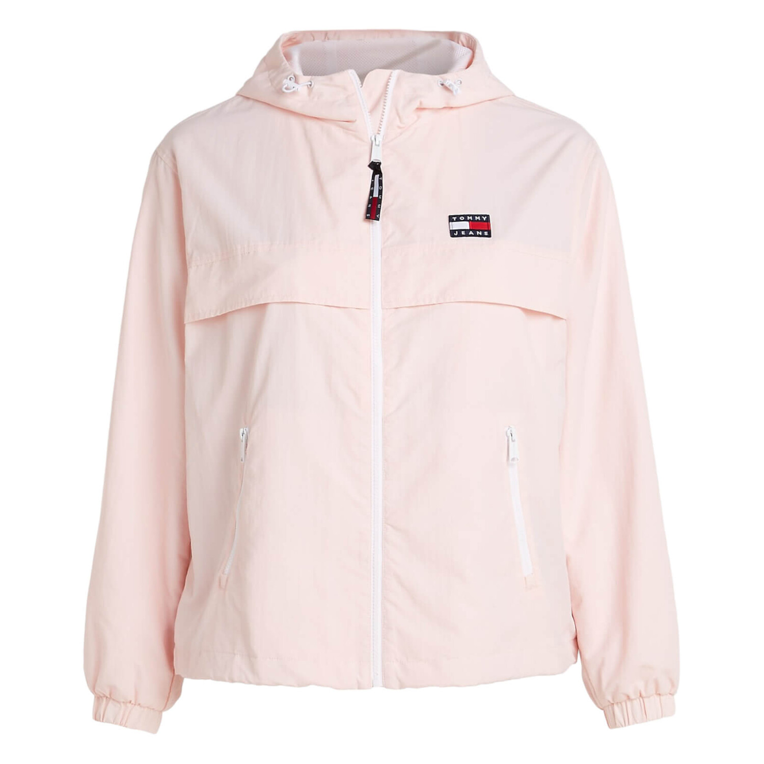 

Ветровка Tommy Jeans by Tommy Hilfiger Curve The Chicago Hooded, бледно-розовый