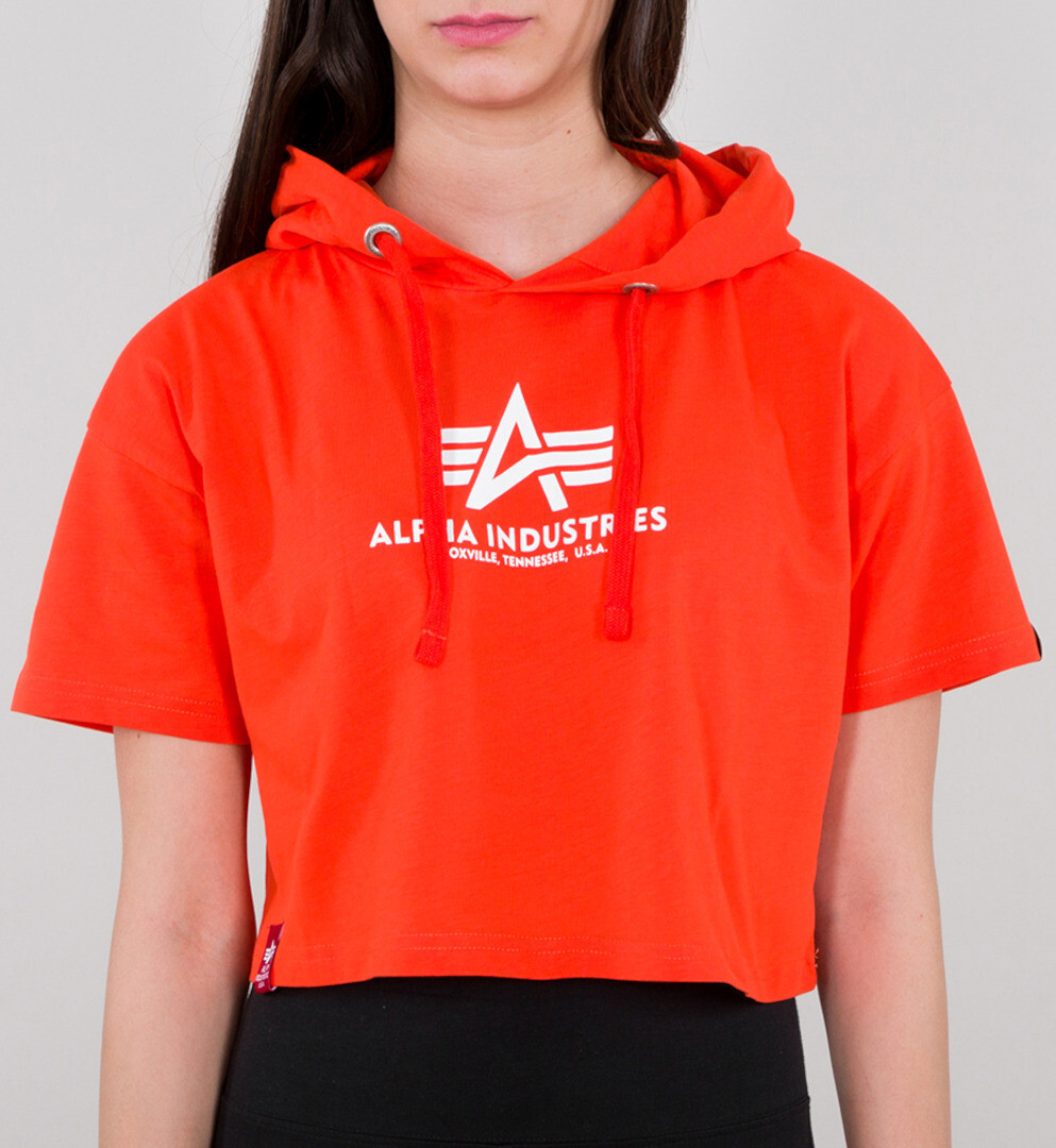 

Футболка Alpha Industries Basic Hooded COS женская, оранжевая