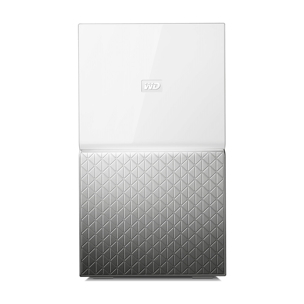 

Сетевое хранилище Western Digital My Cloud Home Duo, 2 отсека, 8 ТБ, WDBMUT0080JWT, серебристый