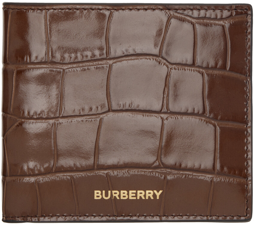 

Коричневый бумажник в два сложения Burberry