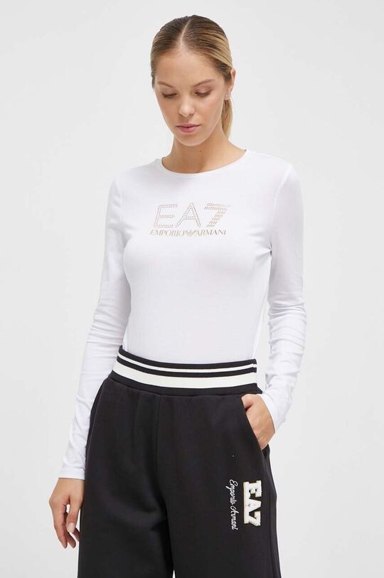 

Футболка с длинным рукавом EA7 Emporio Armani, белый