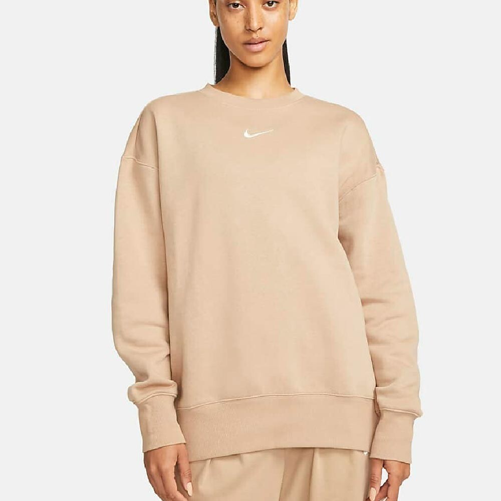 

Свитшот Nike Sportswear Phoenix Fleece Women's Oversized Crewneck, светло-коричневый