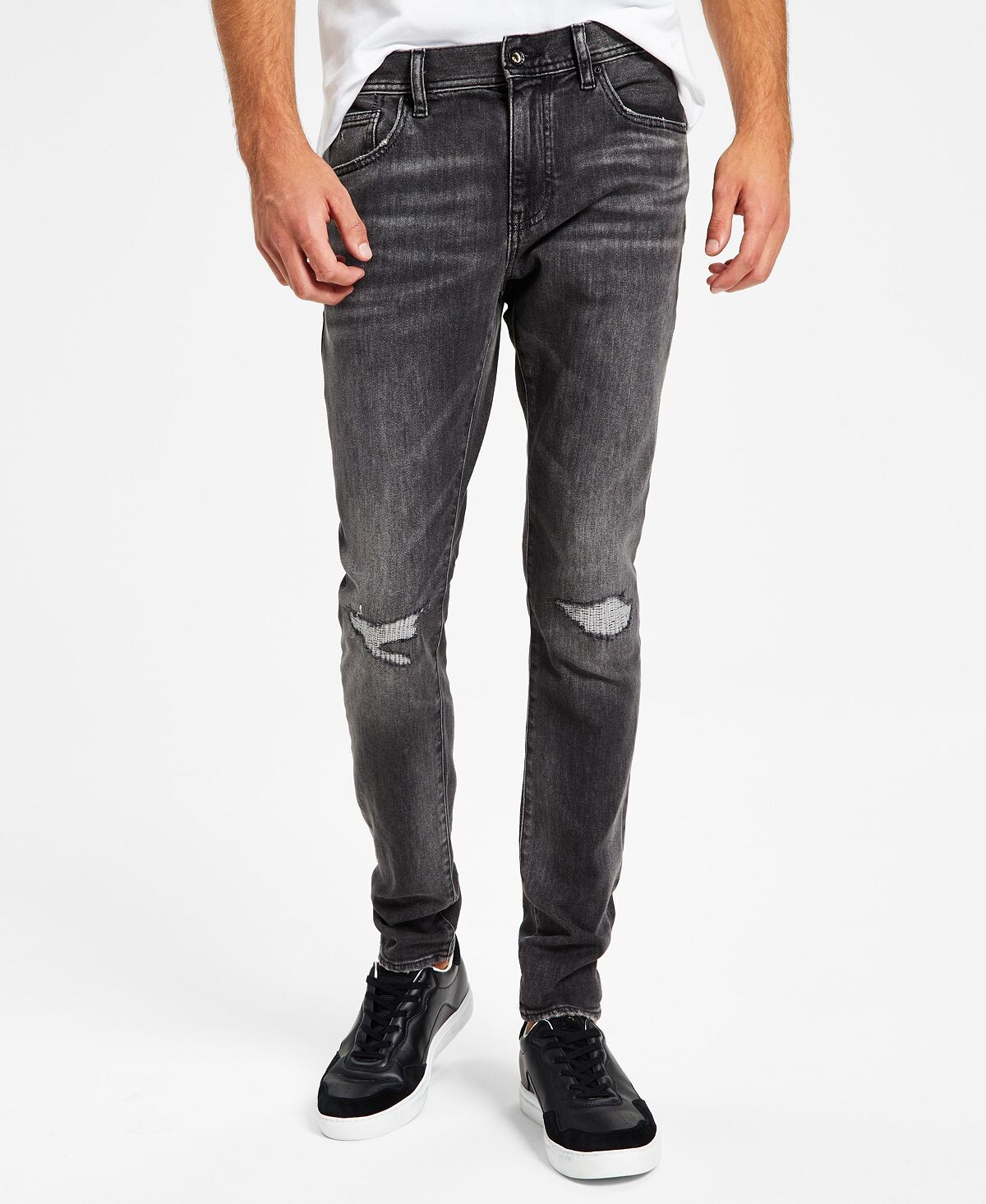 

Мужские джинсы суперскинни с потертостями A|X Armani Exchange, мульти