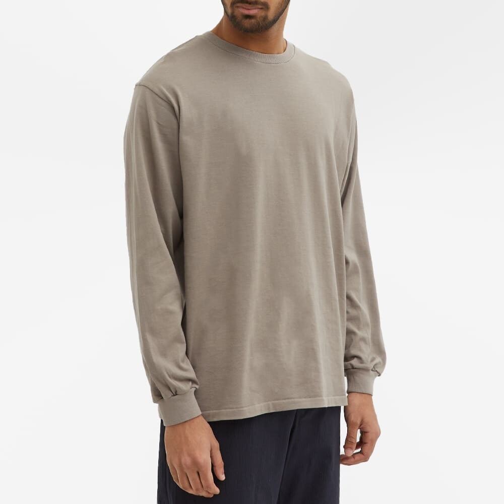 

Футболка Auralee Long Sleeve Luster Plaiting Tee, Серый