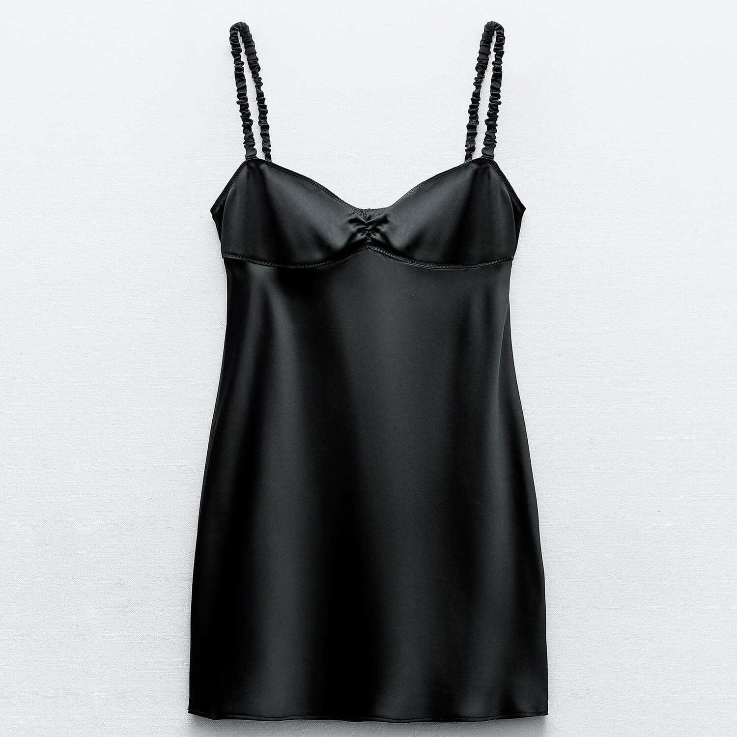 Платье Zara Short Camisole, черный