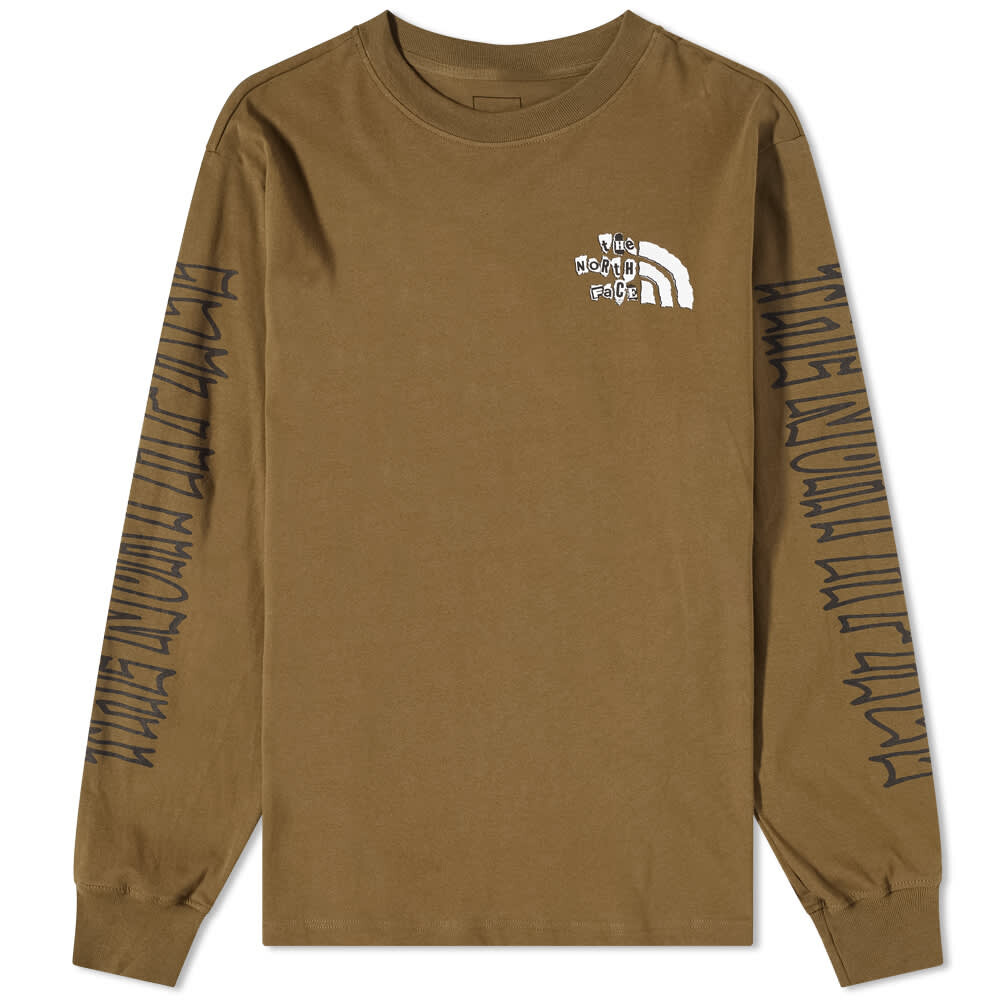 

Футболка The North Face Long Sleeve Printed Heavyweight Tee, Коричневый