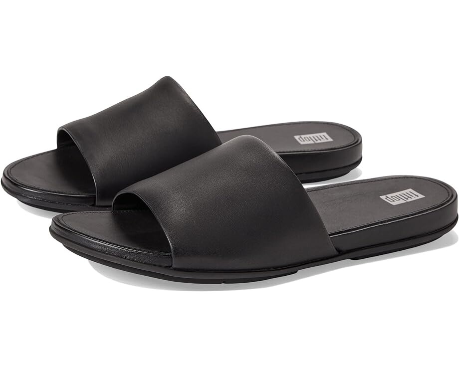 

Сандалии FitFlop Gracie Leather Pool Slides, цвет All Black
