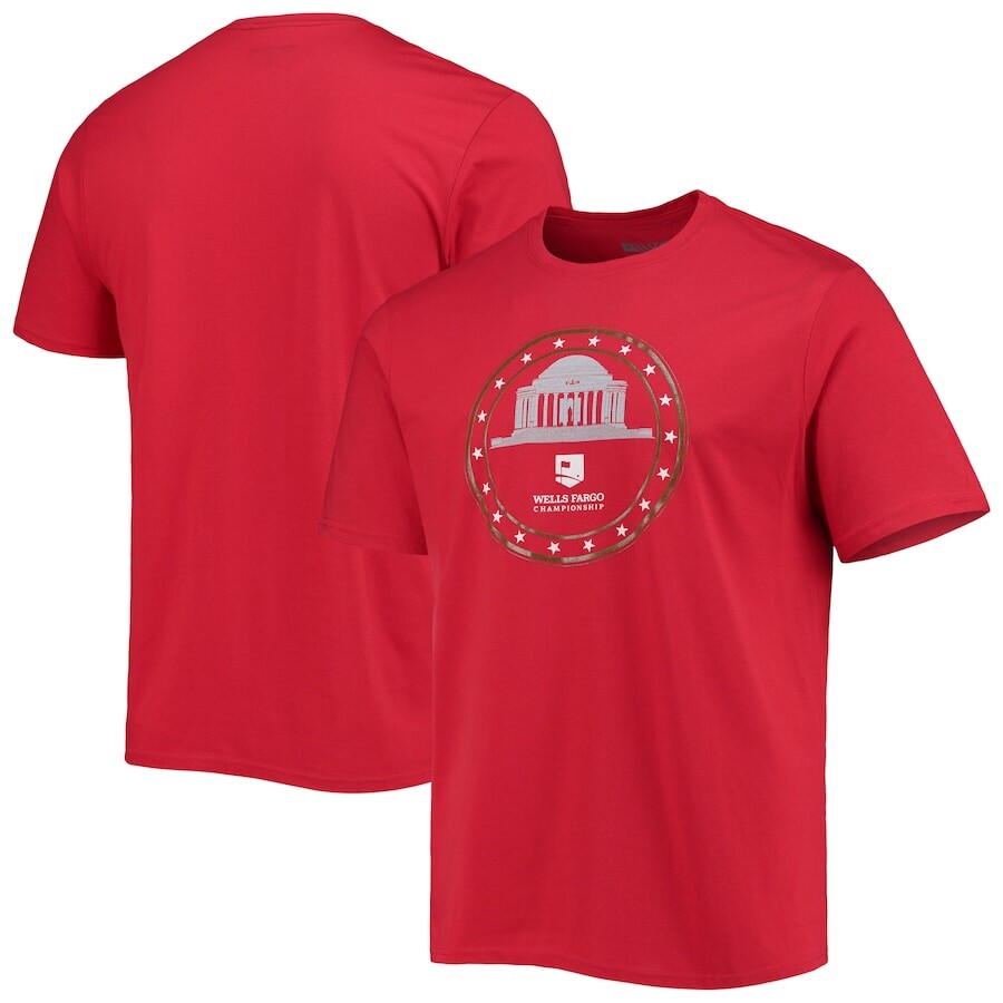 

Футболка с коротким рукавом Levelwear Wells Fargo Championship, красный
