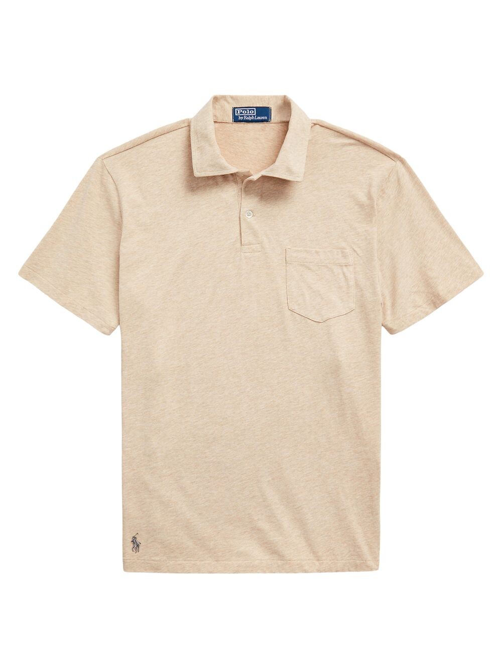 

Рубашка-поло из джерси с накладными карманами Polo Ralph Lauren, песочный