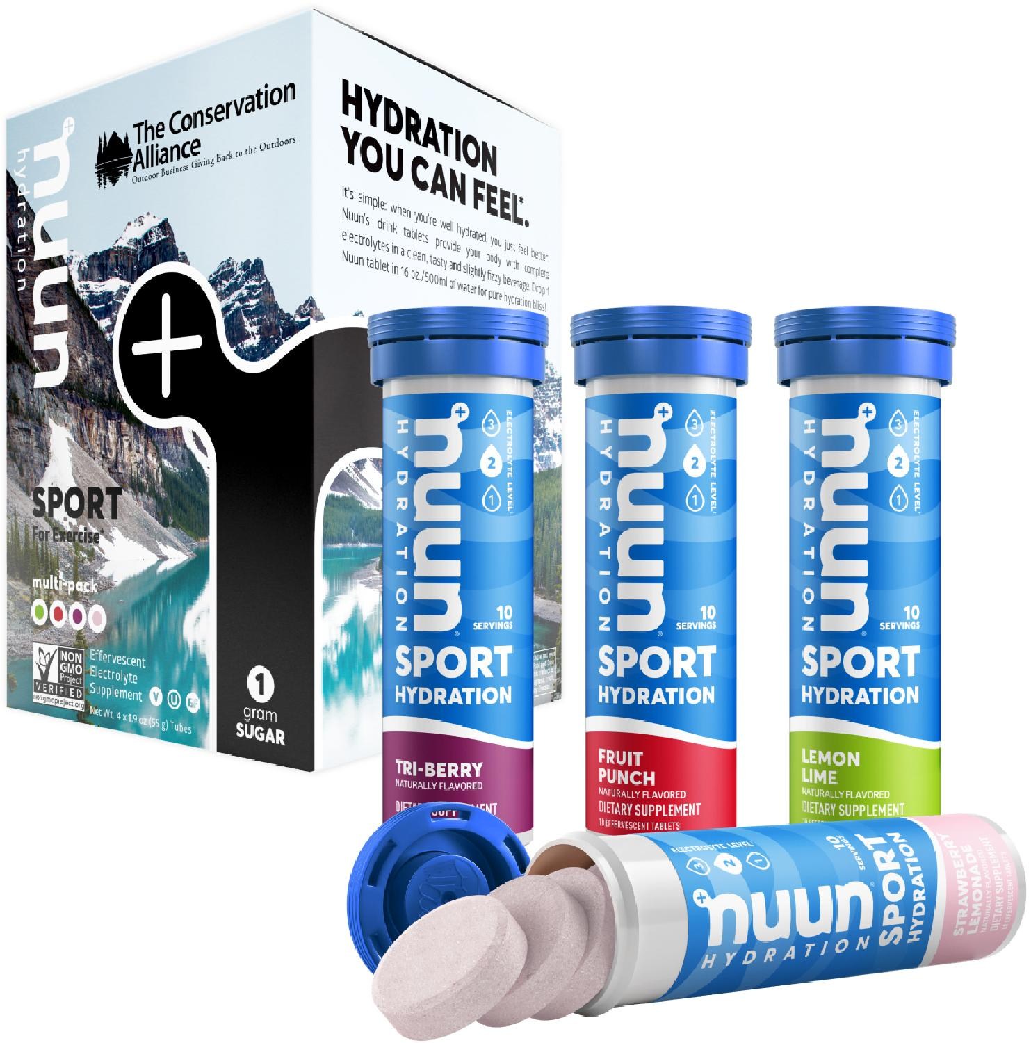 Гидратационные таблетки Sport Conservation Alliance — упаковка из 4 шт. NUUN