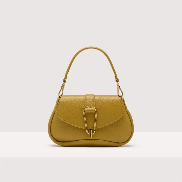 

Сумочка из зернистой кожи Coccinelle HIMMA SMALL, желтый