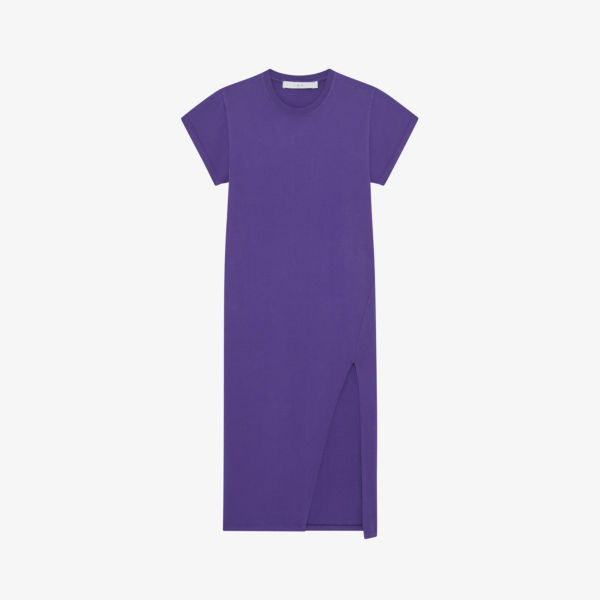 цена Платье-футболка свободного кроя Litonya из хлопка миди Iro, цвет pur15