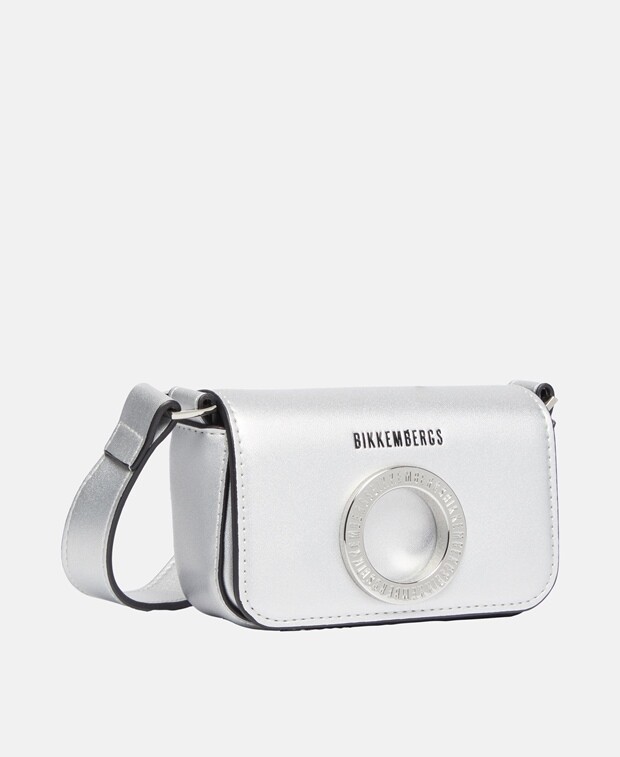

Сумка-мессенджер Bikkembergs, серебряный