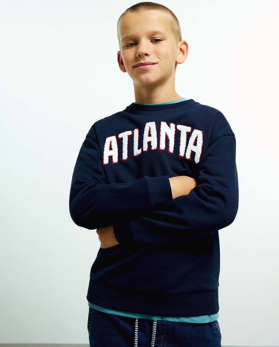 

Толстовка Atlanta из полотенца Sfera, темно-синий