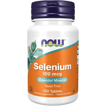 Незаменимый минерал селен L-селенометионин 100 мкг 100 таблеток, Now селен now foods100 мкг 100 таблеток