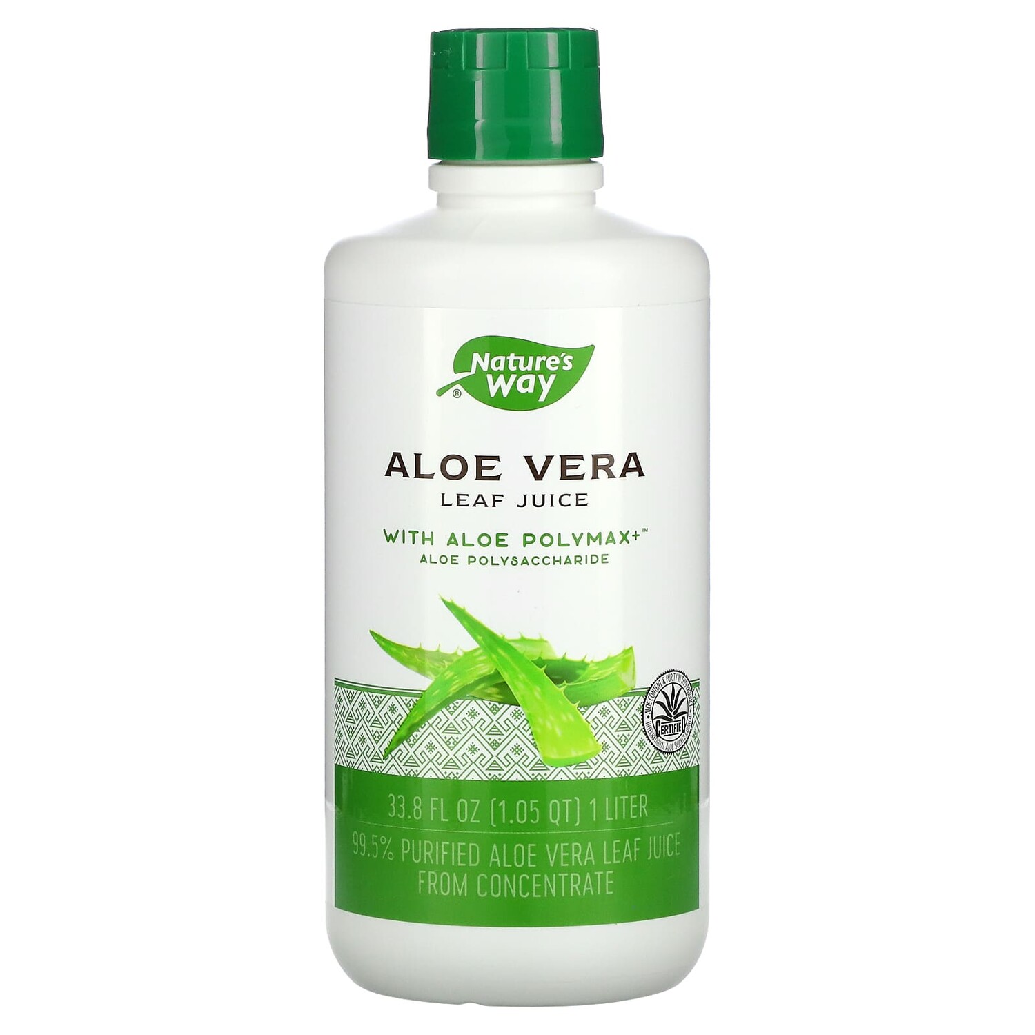 

Алоэ вера, сок из листьев, 1 л (33,8 жидк. унции), Nature's Way