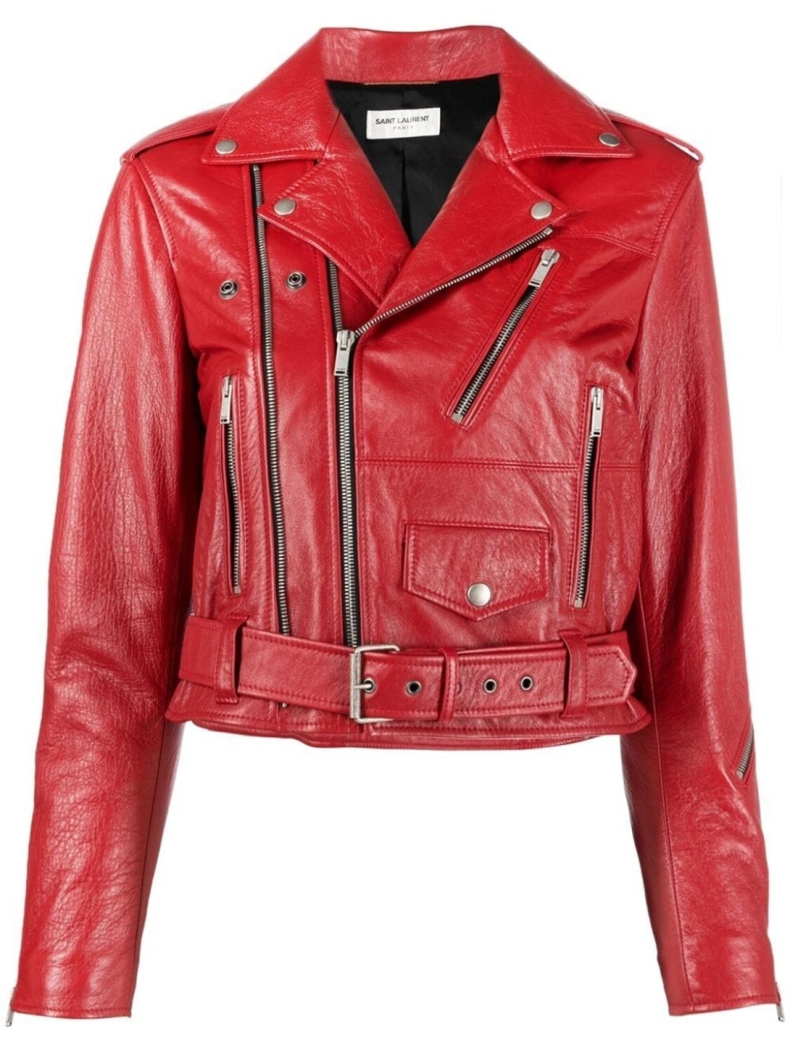 

Saint Laurent байкерская куртка, красный