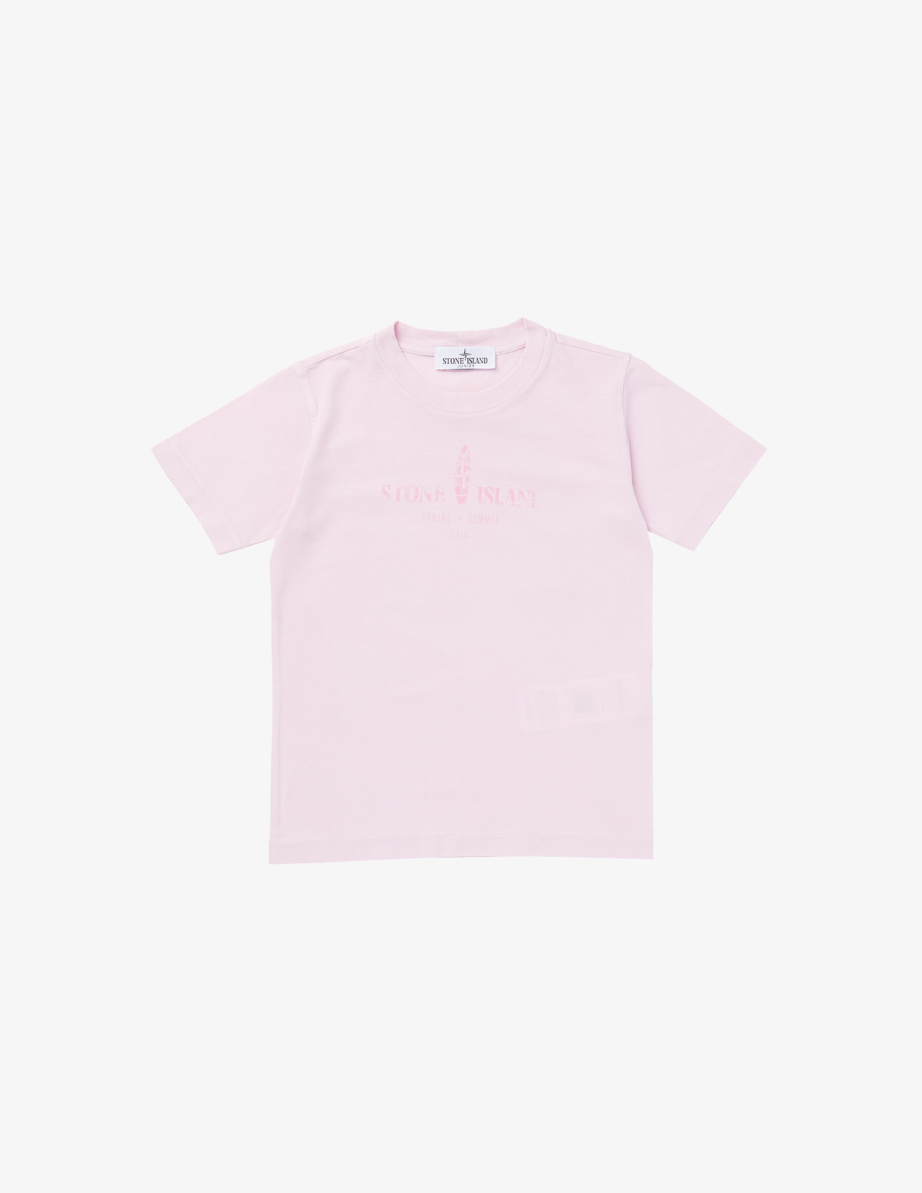 Футболка Stone Island Junior, розовый детская футболка с вышивкой stone island junior