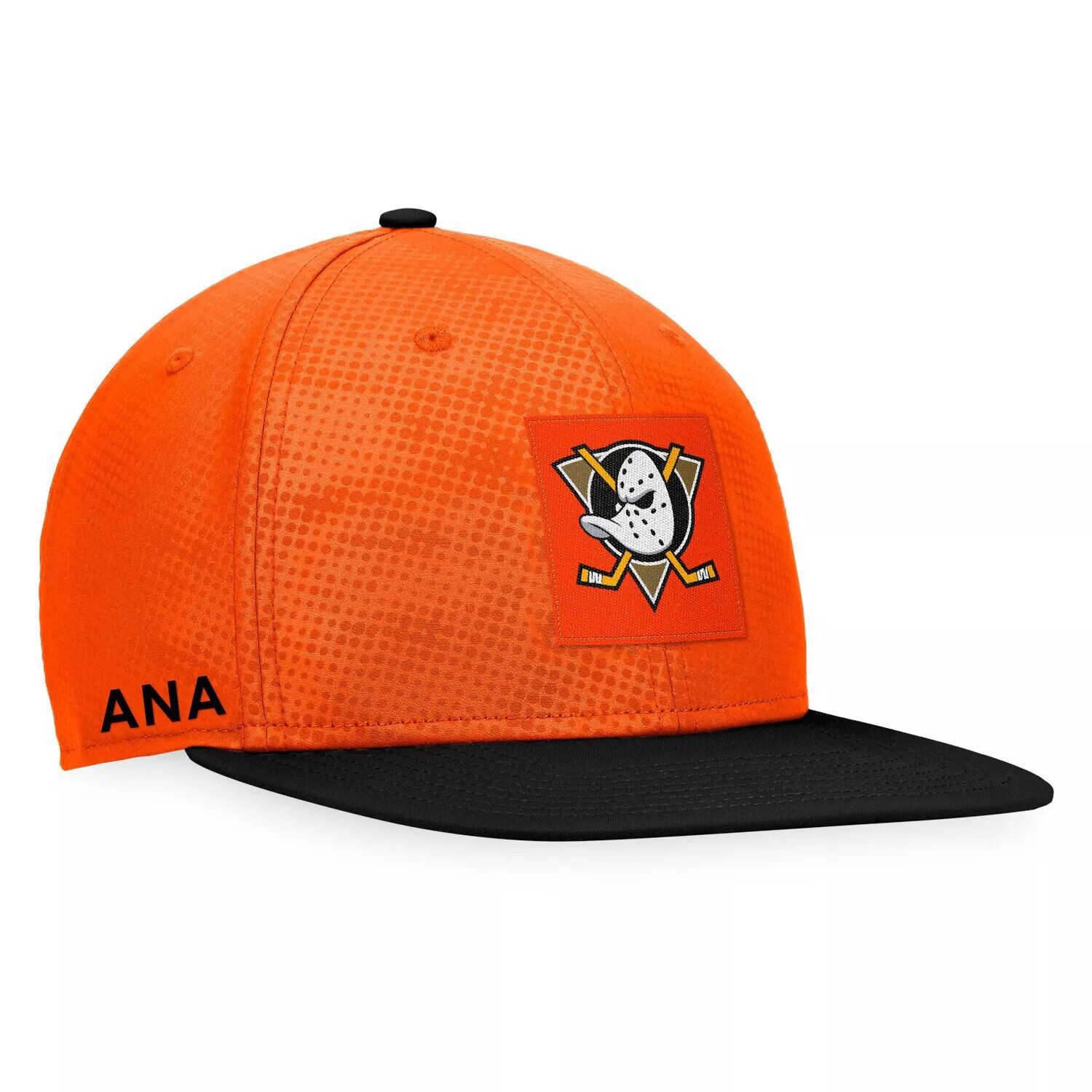 

Мужская кепка Snapback с фирменным оранжевым/черным логотипом Fanatics Anaheim Ducks Authentic Pro Alternative Logo