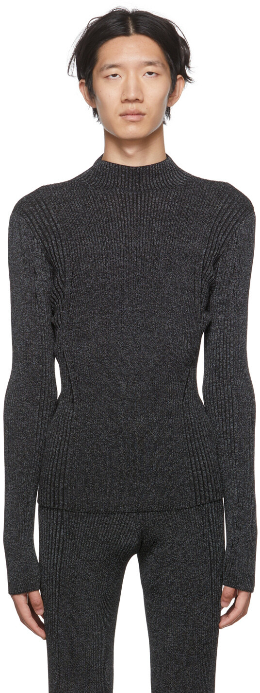 

Черная водолазка Skivvy со светоотражающими элементами Dion Lee
