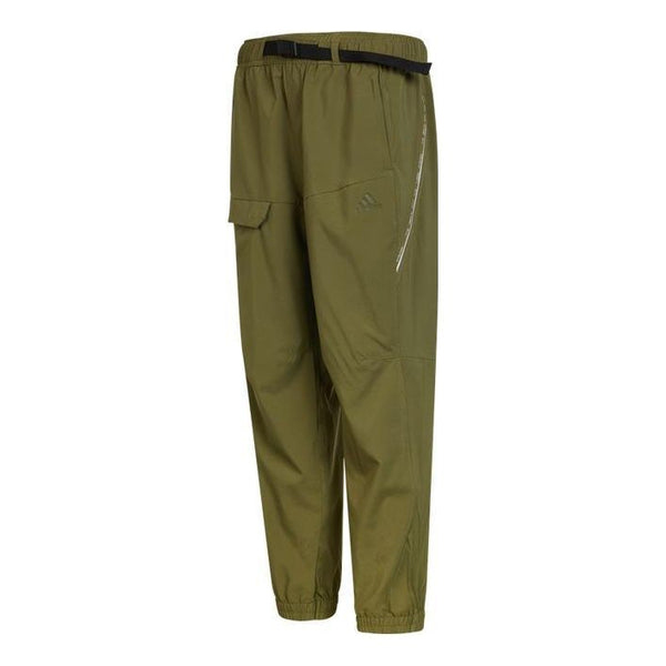 Повседневные брюки Adidas Solid Color Logo Casual Joggers/Pants/Trousers Autumn Green, Зеленый