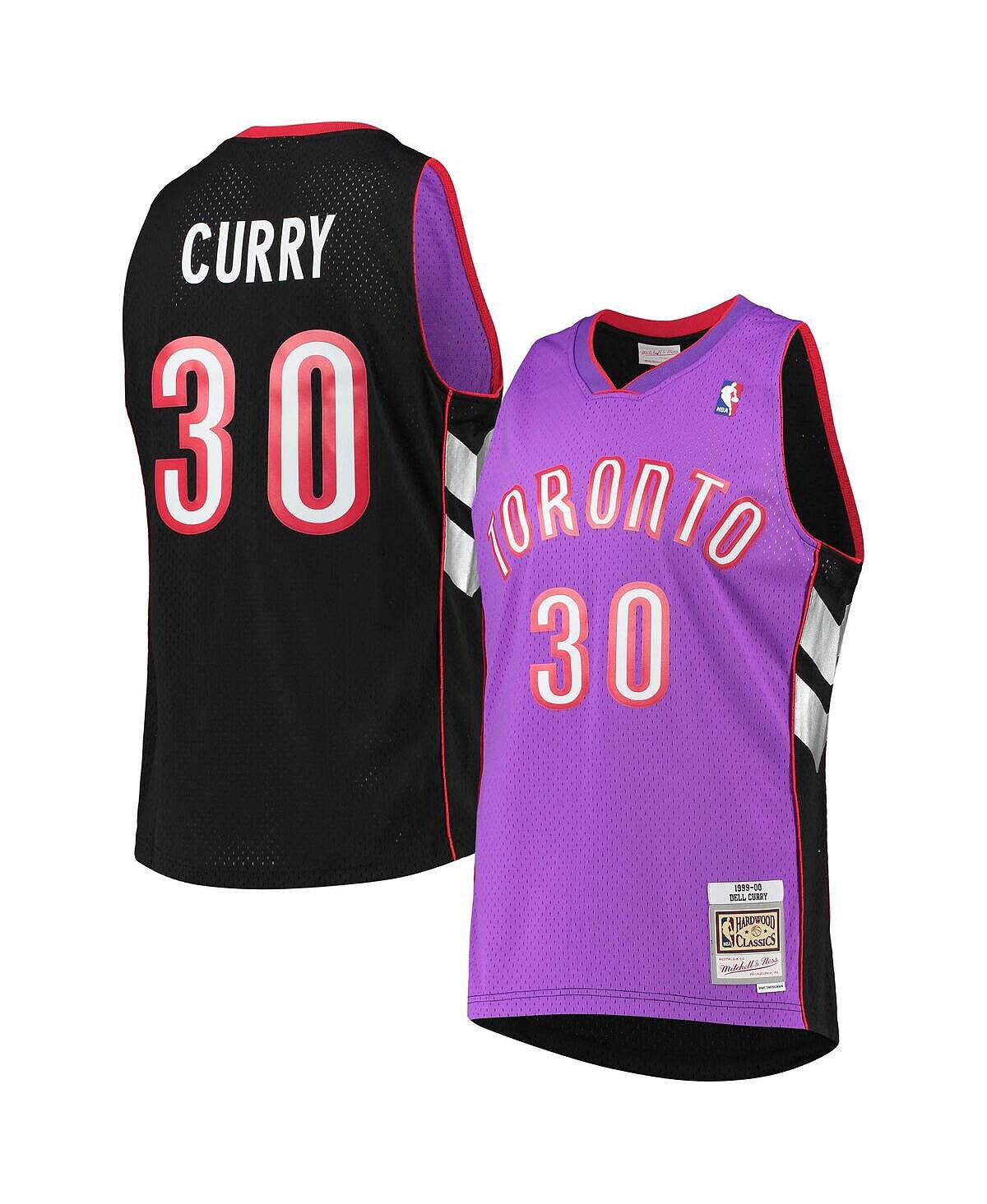 

Мужская джерси dell curry purple toronto raptors 1999/00 hardwood classics swingman Mitchell & Ness, фиолетовый