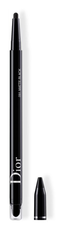 Водостойкая подводка для глаз DIOR Diorshow 24H* Stylo, оттенок 091 Matte Black 0,2 г водостойкая подводка для глаз 986 sparkling taupe 0 2g dior diorshow 24h stylo