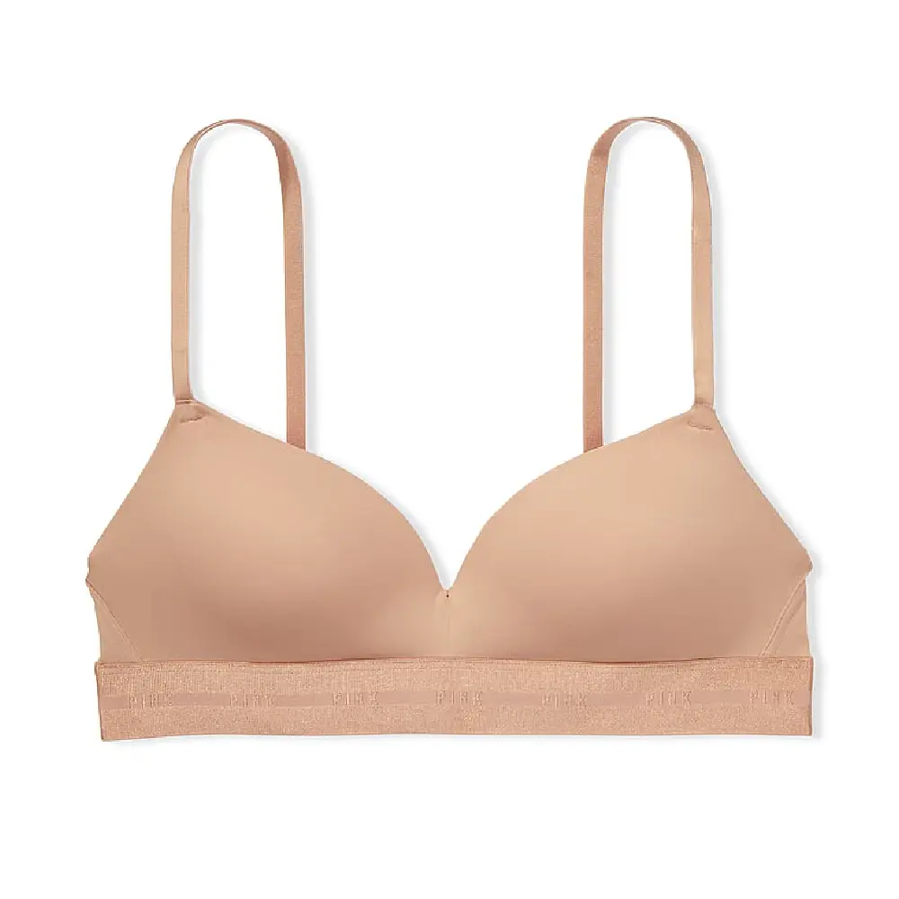 

Бюстгальтер Victoria's Secret Pink Wear Everywhere Wireless Push-up, бежевый