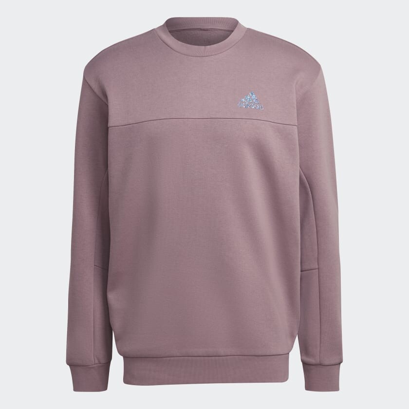 

Свитшот Adidas Stadium Fleece Badge of Sport, пыльно-фиолетовый