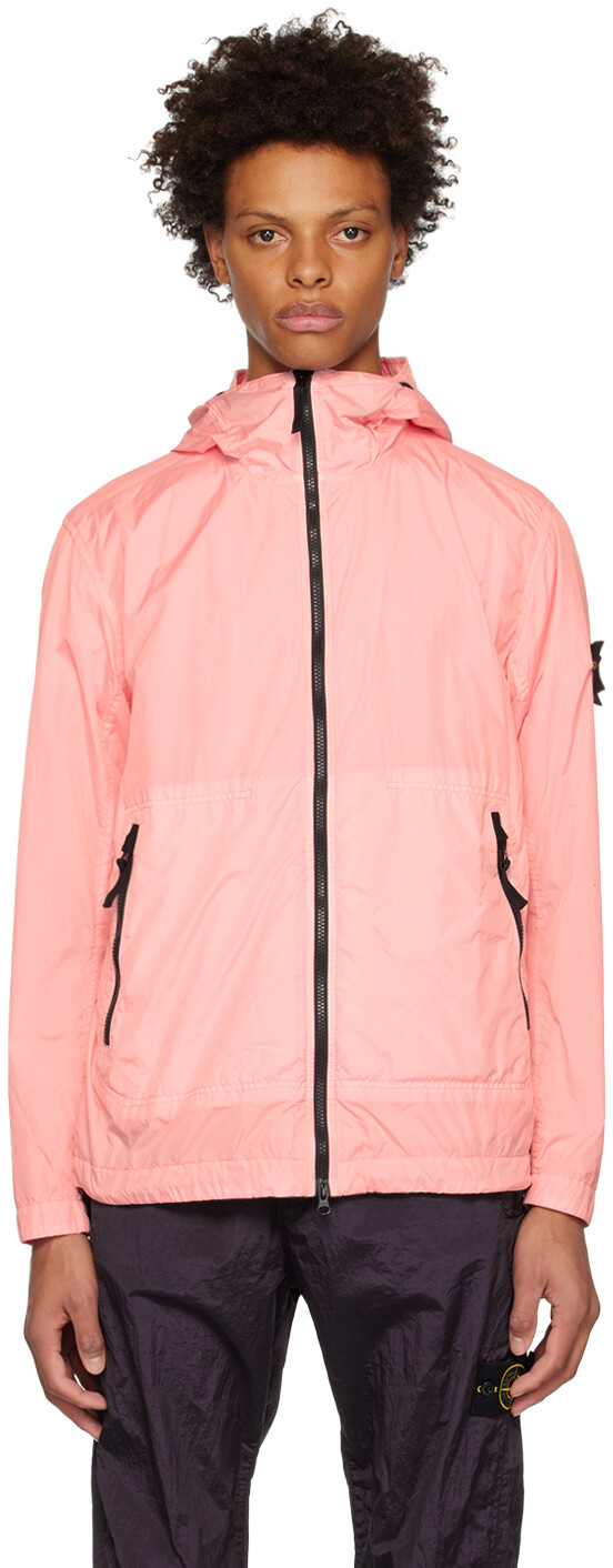 

Розовый мятый жакет Stone Island