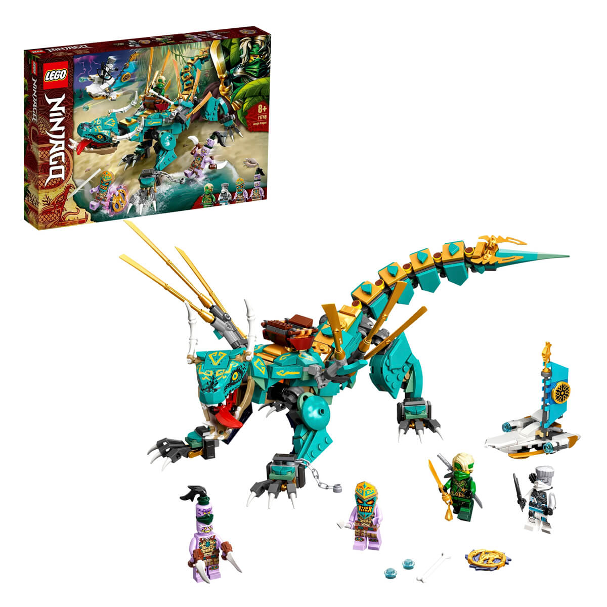 Конструктор LEGO Ninjago 71746 Дракон из джунглей конструктор lego ninjago водный дракон 71754