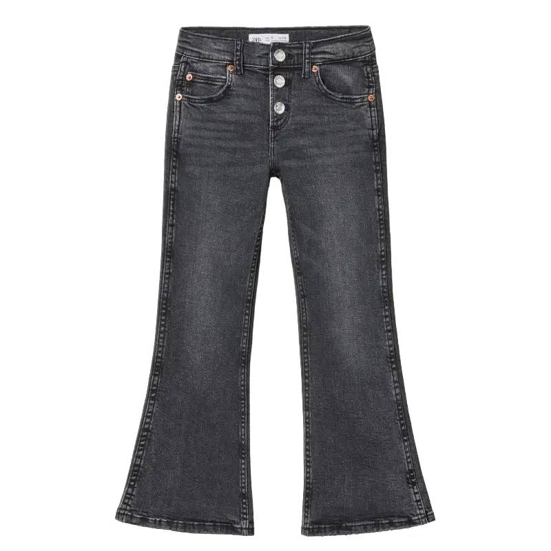 

Джинсы Zara Kids Flared Jeans With Buttons, черный