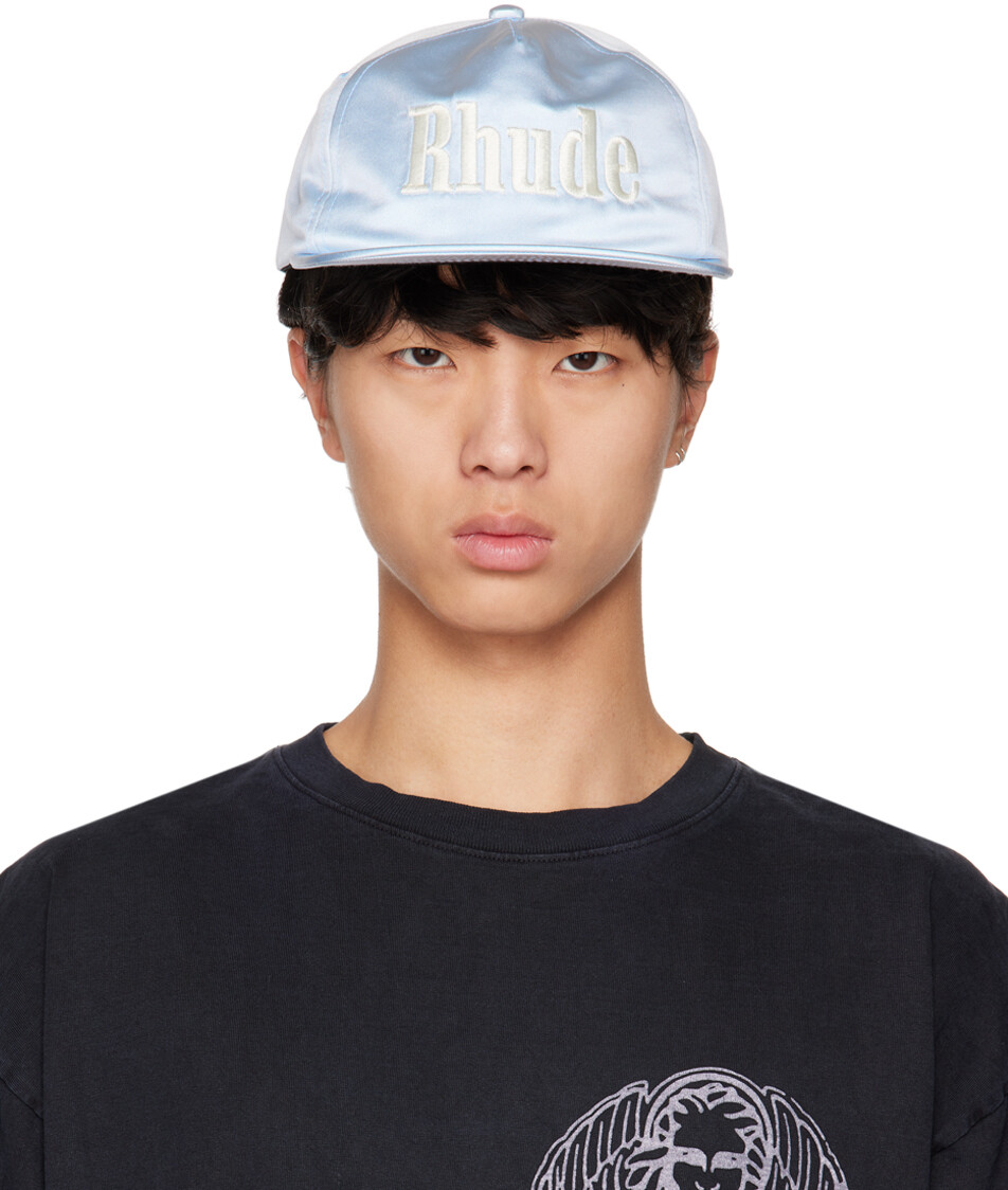 

Синяя кепка с логотипом Rhude