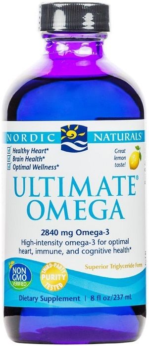 Nordic Naturals Ultimate Omega 2840 Lemon Flavor масло с омега-3 жирными кислотами, 237 ml nordic naturals ultimate omega тропические фрукты 600 мг 54 жевательных жевательных таблетки