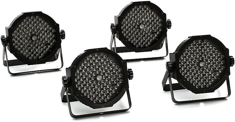 

Комплект ADJ Mega Flat Pak Plus RGB+UV Par (4 шт.) American DJ MEG555