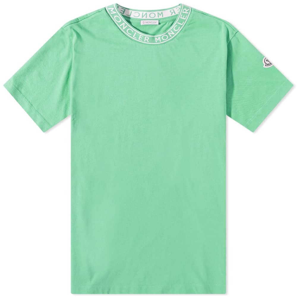 

Футболка Moncler Logo Ribbed Tee, Зеленый