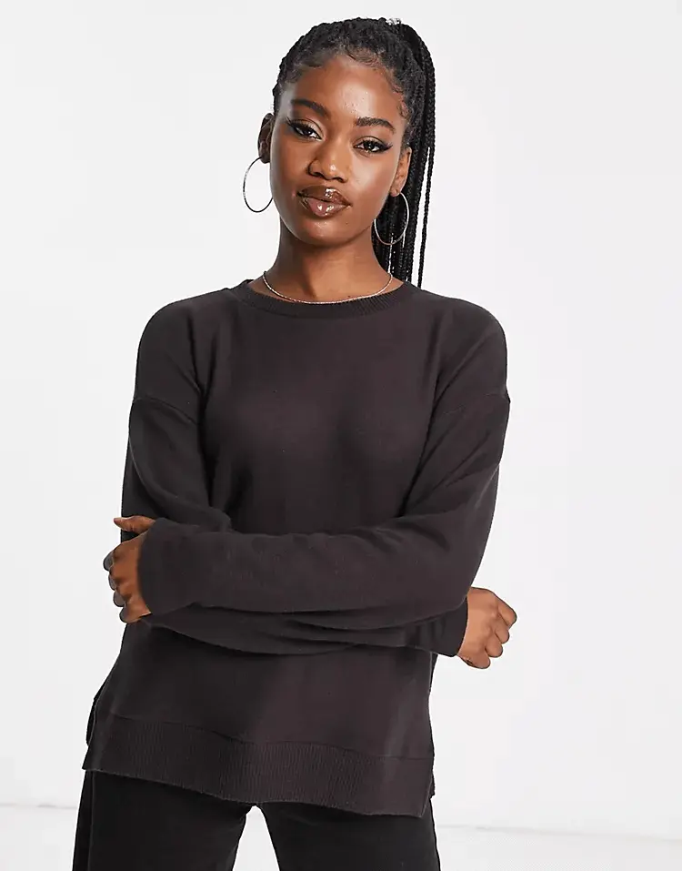 

Джемпер Stradivarius Super Soft, темно-коричневый