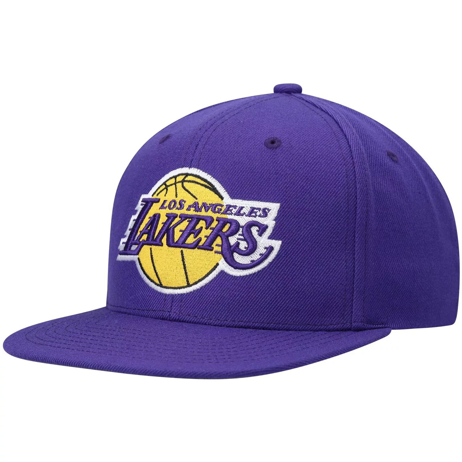 Мужская фиолетовая кепка Mitchell & Ness Los Angeles Lakers Ground 2.0 Snapback