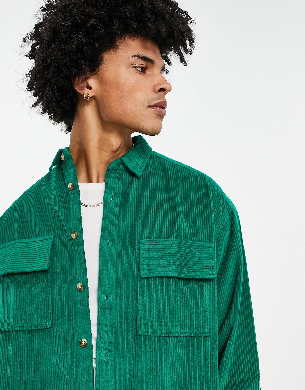 

Рубашка свободного кроя из крупного шнура ASOS DESIGN