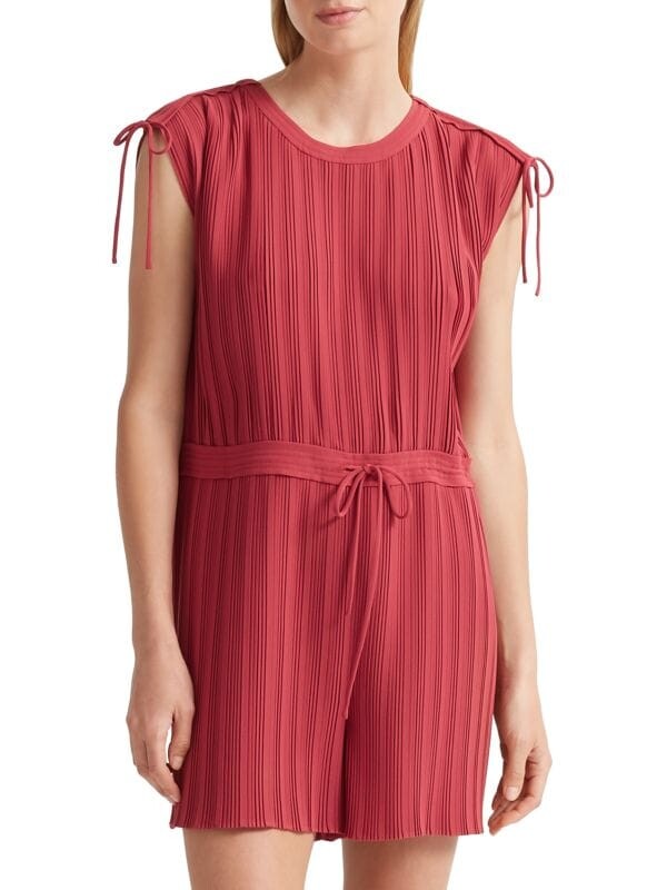 

Комбинезон viga со складками и завязками Club Monaco Pink rose